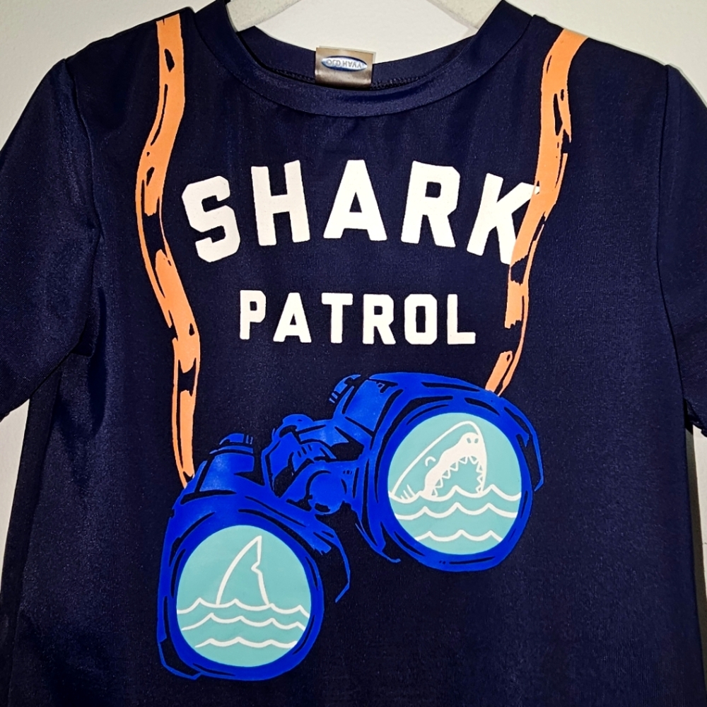 GUC | 3T | Old Navy | Shark Patrol Rash Guard Swim Shirt